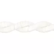 Perles Heishi rondelles  en pâte polymère 4x1mm - Blanc x45cm