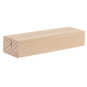 Porte carte en bois - support pour carte de visite 10x3 cm - Naturel x1
