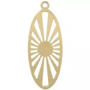 Pendentif ovale exclu Perles&Co 23x9mm pour cabochon 4mm - Gold filled (or laminé) 