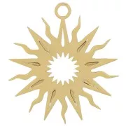 Pendentif soleil 16 mm - exclu Perles&Co - Gold filled (or laminé)  x1