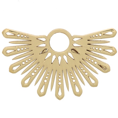 Pendentif demi-soleil 15x25 mm exclu Perles&Co - Gold filled (or laminé)  x1