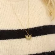 Pendentif demi-soleil 15x25 mm exclu Perles&Co - Gold filled (or laminé)  x1