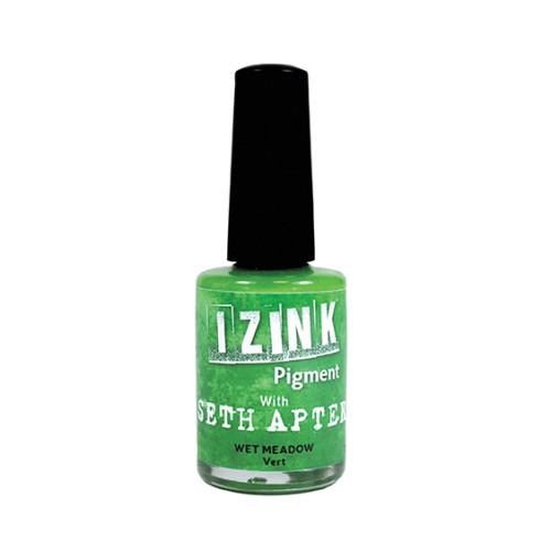 Encre Aladine Pigment Izink - Mix Média Couvrant Opaque - Vert x11.5ml