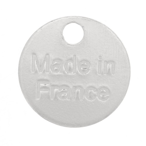 Breloques médailles 8 mm - Made in France - Argent 925 x4