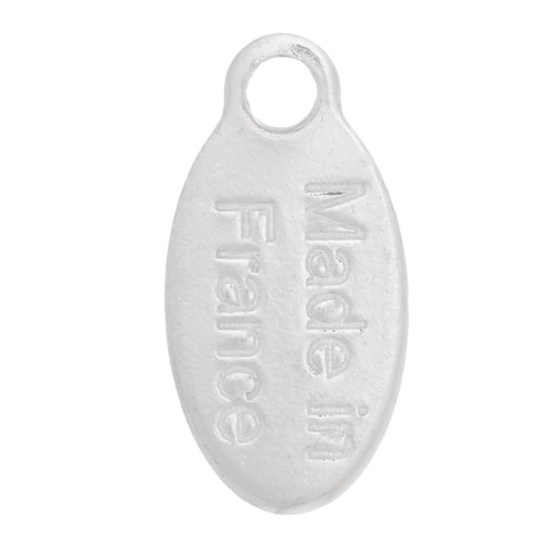 Breloques gouttes 10x5 mm - Made in France - Argent 925 x4