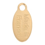 Breloques gouttes 10x5 mm - Made in France - Doré à l'or fin x5|raw }}