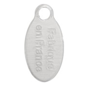 Breloques gouttes 10x5 mm - Fabriqué en France - Placage Argent fin x5|raw }}