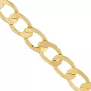 Chaîne maille gourmette 7,9 mm doré x50cm