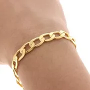 Chaîne maille gourmette 7,9 mm doré x50cm