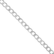 Chaîne maille gourmette 7,9 mm argenté x50cm