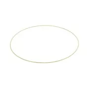 Bracelet jonc fin diamanté 59 mm - Petit poignet - Plaqué Or 3 microns x1