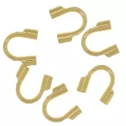 Protections pour fil cablé 1 mm - Doré à l'or fin x20