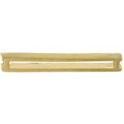 Intercalaires rectangle pour Miyuki Delica 27x4mm - Doré à l'or fin x5