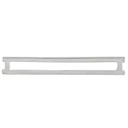 Intercalaires rectangle pour Miyuki Delica 27x4mm - Placage Argent fin x5