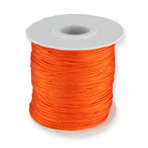 Fil de jade / Fil nylon tressé 0.8 mm Orange x50m