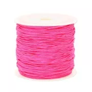 Fil de jade / Fil nylon tressé 0.8 mm Rose Electrique x50 m