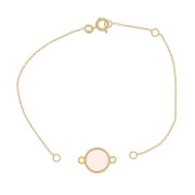 Bracelet intercalaire maille Forçat 18 cm - Plaqué Or 3 microns x1