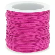Fil de jade / Fil nylon tressé 0.8 mm Dark Fuchsia x50 m