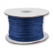 Fil de jade / Fil nylon tressé 0.8 mm Bleu Foncé x50 m