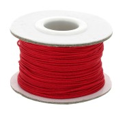 Fil de jade / Fil nylon tressé 0.8 mm Rouge x 50 m
