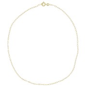 Tour de cou maille Forçat limée 2 mm - Plaqué Or 3 microns x37cm