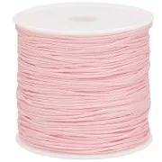 Fil de jade / Fil nylon tressé 0.8 mm Light Rose x50 m