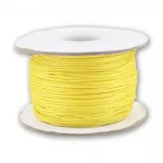 Fil de jade / Fil nylon tressé 0.8 mm Jaune Clair x50 m