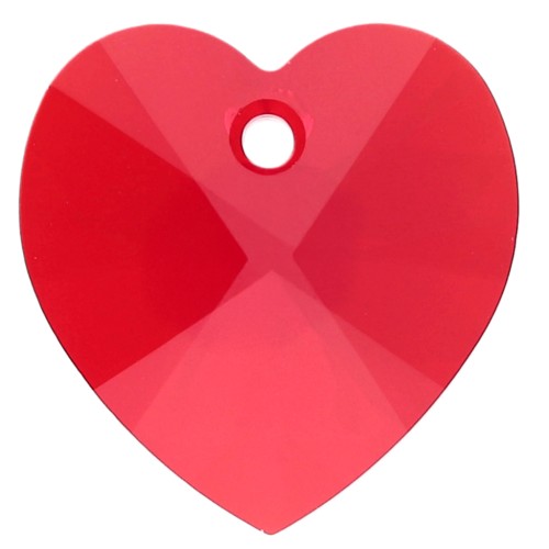 Coeur PureCrystal 6228 18x17.5 mm Light Siam x1