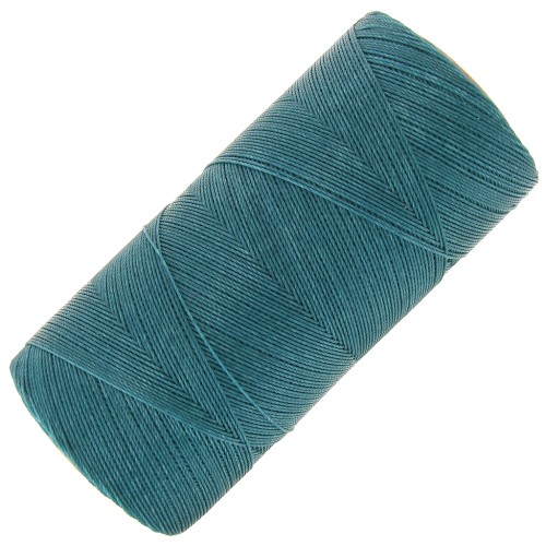 Bobine de fil ciré Linhasita pour micro macramé 0.35 mm - Teal (228) x448m