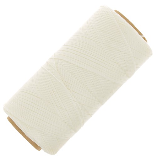 Bobine de fil ciré Linhasita pour micro macramé 0.35 mm - Natural x448m