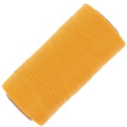 Bobine de fil ciré Linhasita pour micro macramé 0.35 mm Golden Yellow (218) x448m