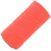 Bobine de fil ciré Linhasita pour micro macramé 0.35 mm - Corail Fluo (394) x448m|raw }}
