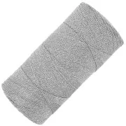 Bobine de fil ciré Linhasita pour micro macramé 0.35 mm - Argenté (Prata) x448m