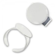 Bague plateau 16 mm argenté x1|raw }}