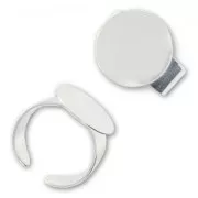 Bague plateau 16 mm argenté x1