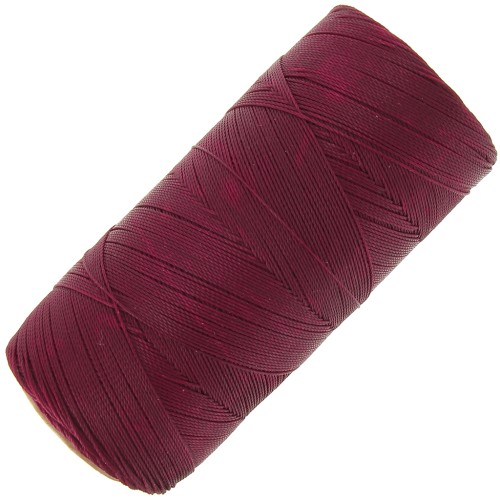 Bobine de fil ciré Linhasita pour micro macramé 0.35 mm - Burgundy (60) x448m