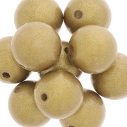 Perles rondes en bois 20 mm - Doré x5|raw }}