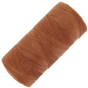 Bobine de fil ciré Linhasita pour micro macramé 0.35 mm - Camel Brown (498) x448m