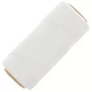 Bobine de fil ciré Linhasita pour micro macramé 0.35 mm - Blanc (BCO ALV) x448m