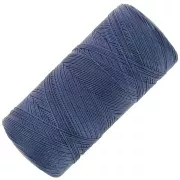 Bobine de fil ciré Linhasita pour micro macramé 0.35mm Bleu Jean foncé (275) x448m
