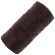 Bobine de fil ciré Linhasita pour micro macramé 0.35 mm - Brown (259) x448m
