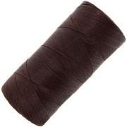 Bobine de fil ciré Linhasita pour micro macramé 0.35 mm Chocolat Brown (29) x448m|raw }}