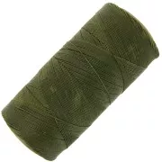 Bobine de fil ciré Linhasita pour micro macramé 0.35 mm - Olive Green (88) x448m