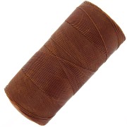 Bobine de fil ciré Linhasita pour micro macramé 0.35 mm - Marron (631) x448m