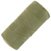 Bobine de fil ciré Linhasita pour micro macramé 0.35 mm Vert Militaire (90) x448m