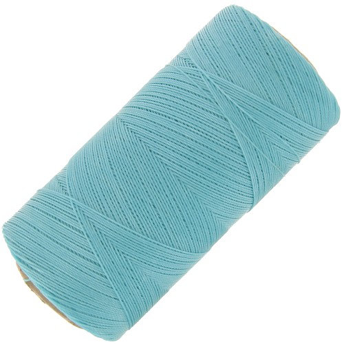 Bobine de fil ciré Linhasita pour micro macramé 0.35 mm - Baby Blue (398) x448m