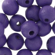 Perles rondes en bois 8 mm Violet x20|raw }}