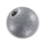 Perles rondes en bois 8 mm Argenté x20