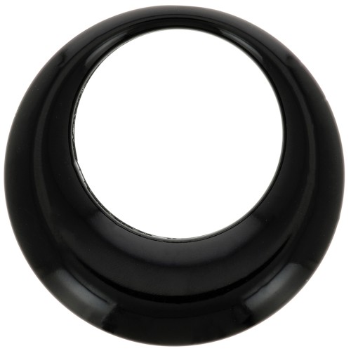 Pendentif rond évidé en résine opaque 44 mm - Noir x1