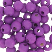 Perles rondes en bois 6 mm Amethyst x25|raw }}